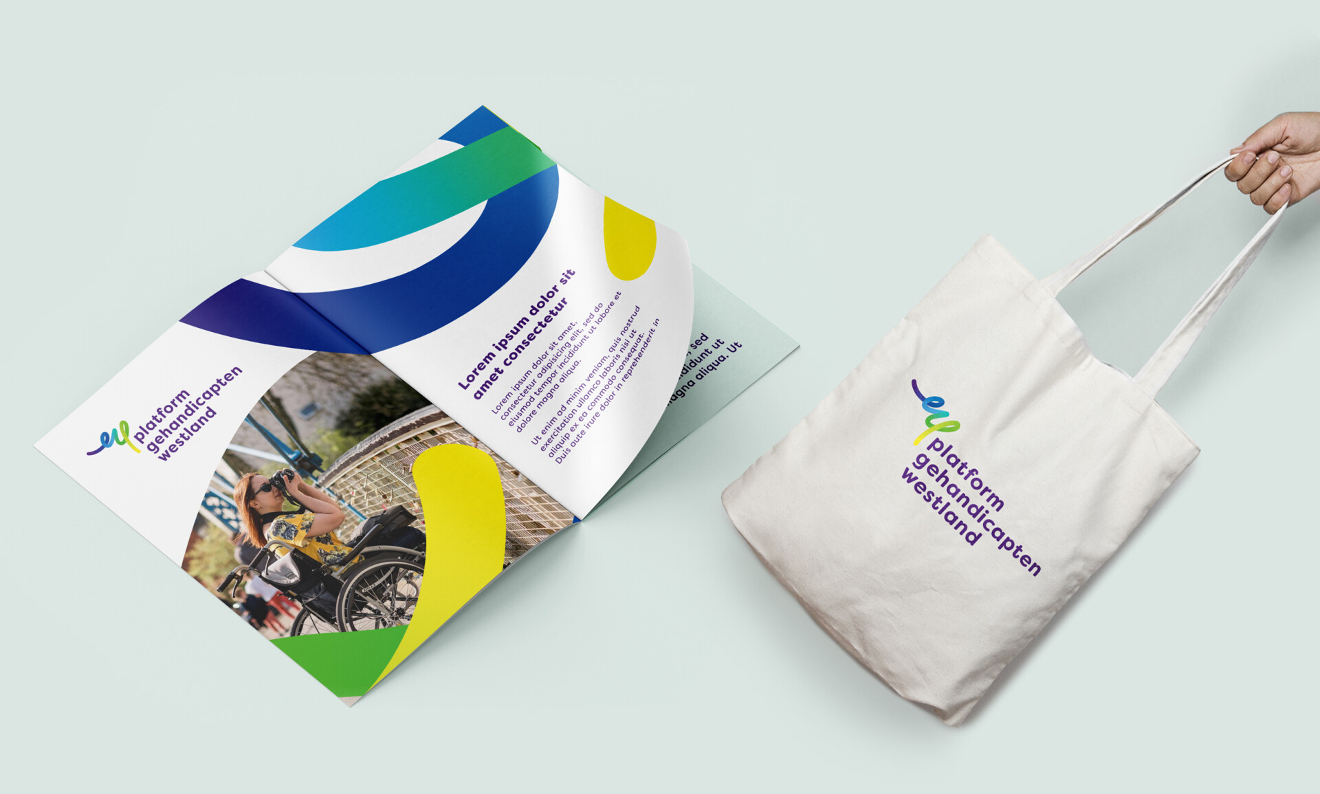 PGW flyer en tas huisstijl